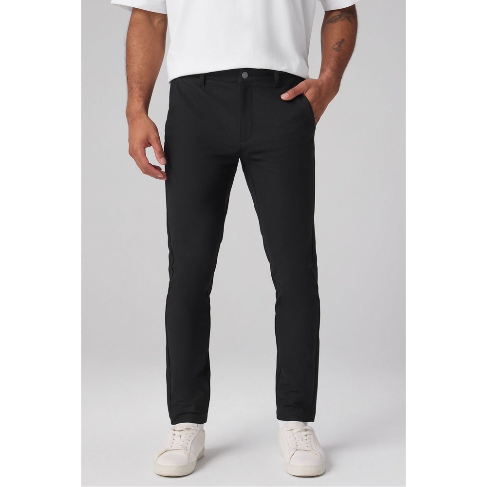 Fabletics The Don Trouser Mens 33x30 Black Classic Fit Pants new